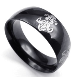 Prachtig Ontwerp, Delicate Kleuren, Uitstekende Kwaliteit Titanium Ring