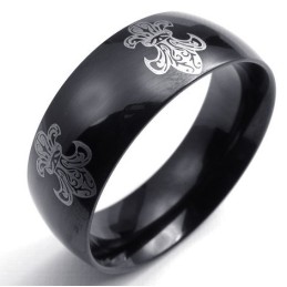 Prachtig Ontwerp, Delicate Kleuren, Uitstekende Kwaliteit Titanium Ring