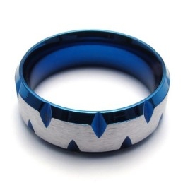 Fijn Bewerkte, Prachtige Kleuren, Uitstekende Kwaliteit Titanium Ring