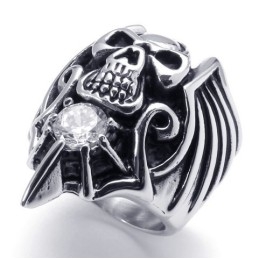 Fijn Bewerkte Kleurbriljantie, Brede Variaties Titanium Ring