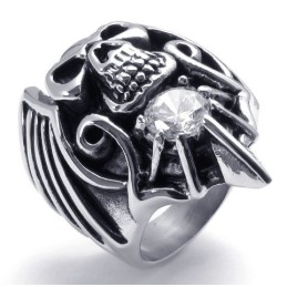 Fijn Bewerkte Kleurbriljantie, Brede Variaties Titanium Ring