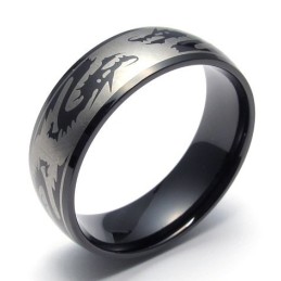 Modieuze Patronen, Delicate Kleuren, Uitstekende Kwaliteit Titanium Ring