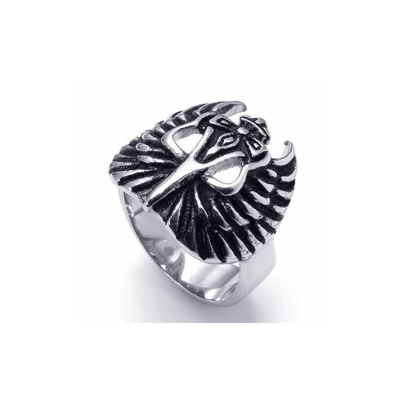 Weelderig Ontwerp, Delicate Kleuren, Titanium Ring Van Superieure Kwaliteit Weelderig Ontwerp, Delicate Kleuren, Titanium Ring Van Superieure Kwaliteit