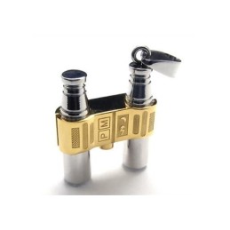 Gouden Zilveren Puur Titanium Binocles Hanger Ketting