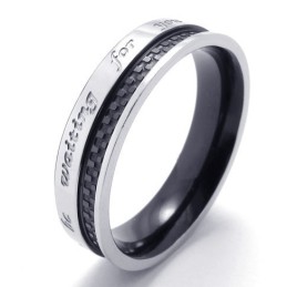 Elegante Vorm, Delicate Kleuren, Hoogwaardige Titanium Ring
