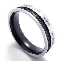 Elegante Vorm, Delicate Kleuren, Hoogwaardige Titanium Ring