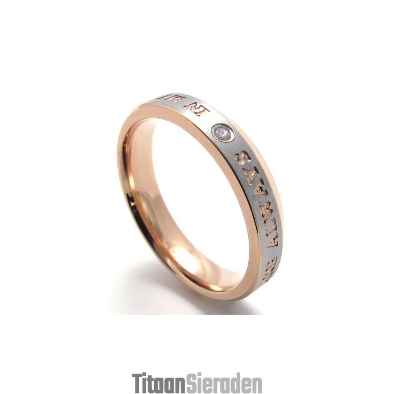 Prachtig Ontwerp, Prachtige Kleuren, Uitstekende Kwaliteit Titanium Ring