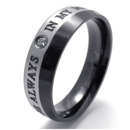 Deft Design Kleur Briljantie De Koning Van Kwaliteit Titanium Ring