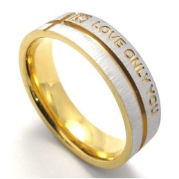 Elegante Vorm, Prachtige Kleuren, Stabiele Kwaliteit Titanium Ring
