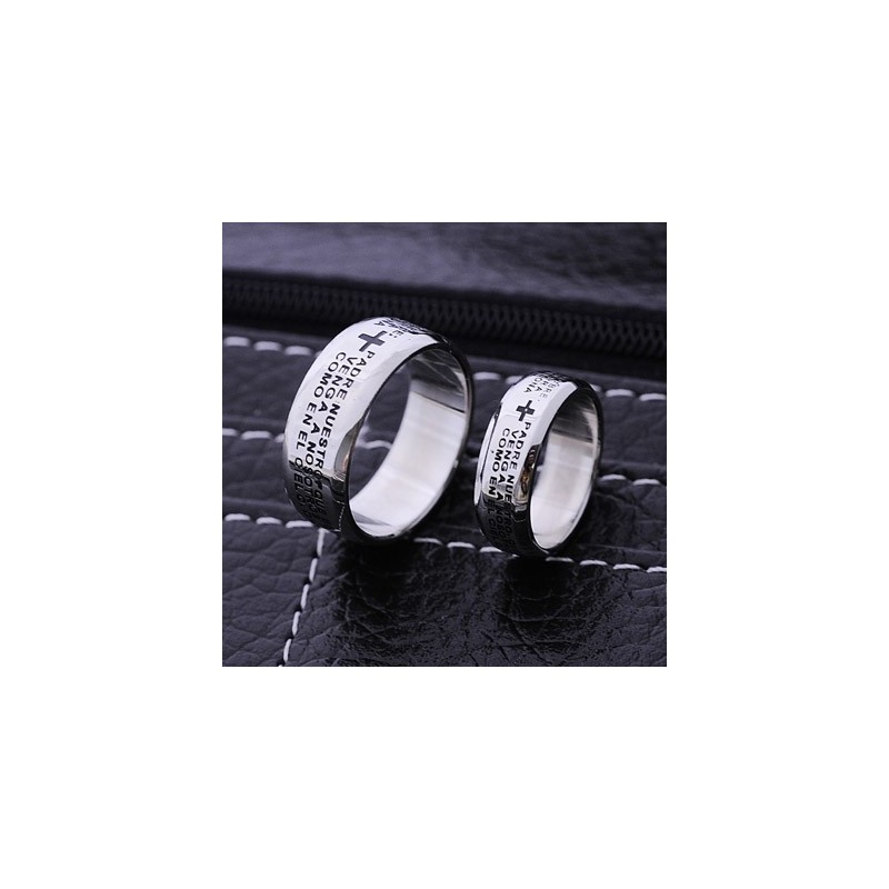 Bijbelse Koppels Mannen Titanium Ring