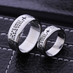 Bijbelse Koppels Mannen Titanium Ring
