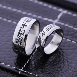 Bijbelse Koppels Mannen Titanium Ring