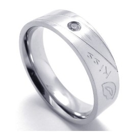 Modieuze Patronen, Kleurbriljantie, Superieure Kwaliteit Titanium Ring