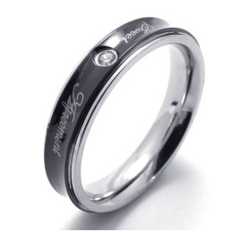 Deft Design Kleur Briljantie Hoge Kwaliteit Titanium Ring
