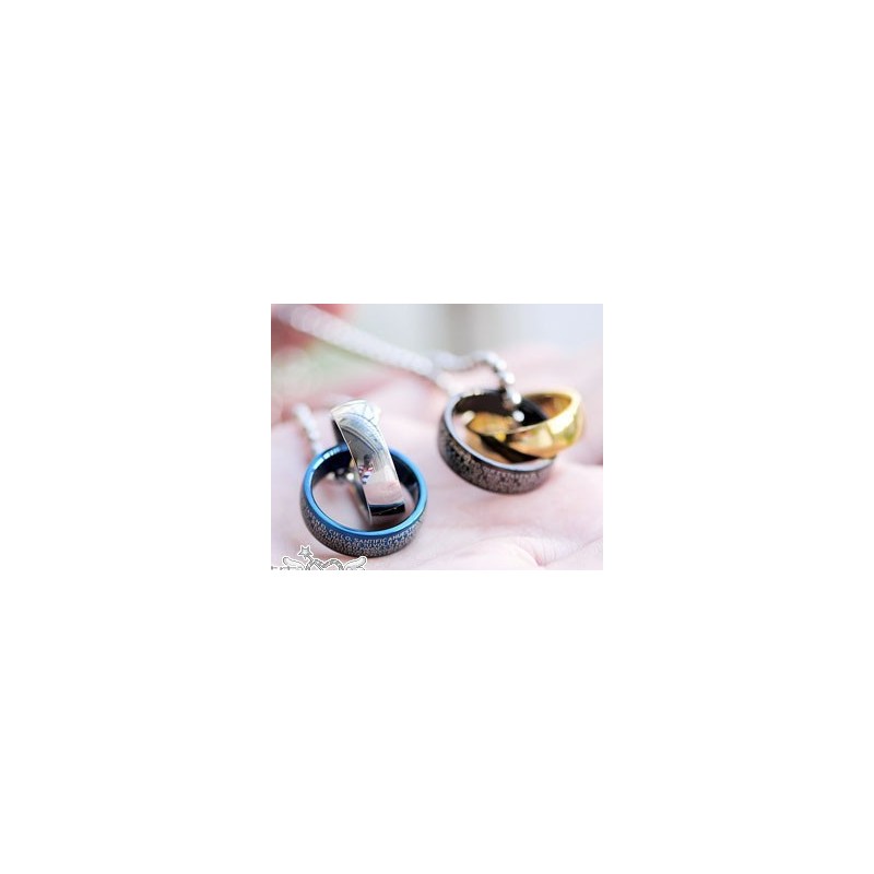 Bijbel Kruis Ringen Geliefden Geliefden Koppels Titanium Kettingen Hanger