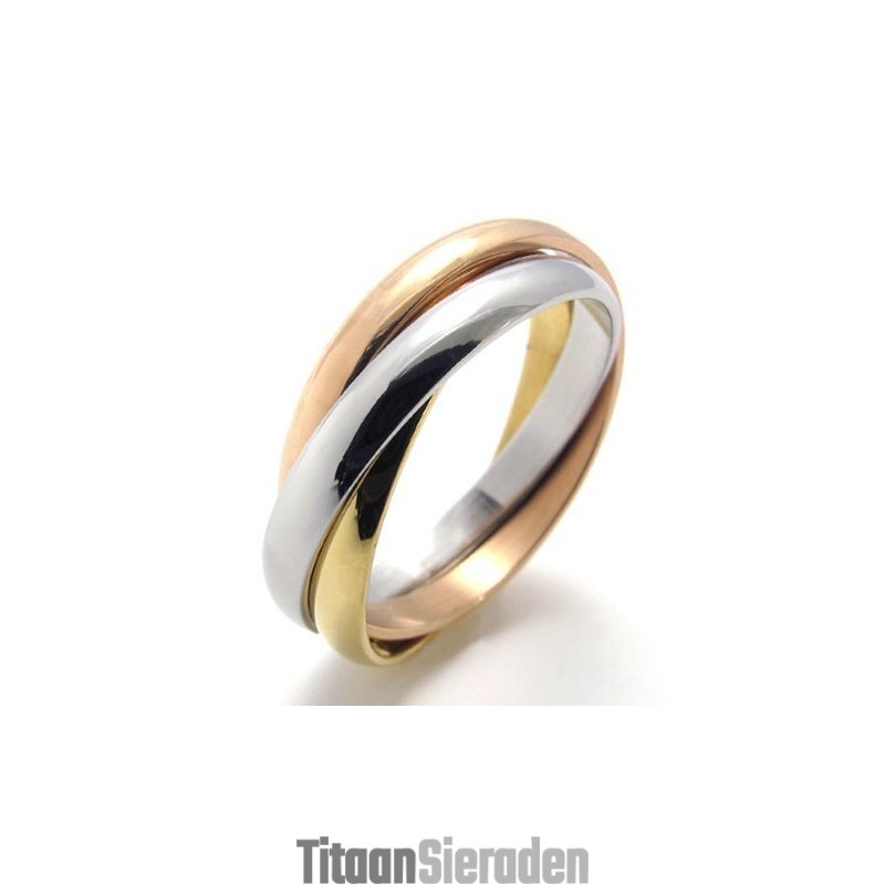 Prachtig Ontwerp, Mooie Kleuren, Duurzaam In Gebruik, Titanium Ring Prachtig Ontwerp, Mooie Kleuren, Duurzaam In Gebruik, Titanium Ring