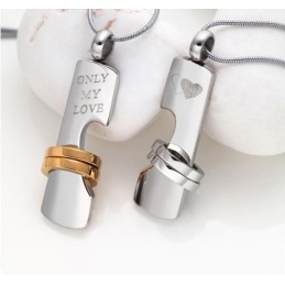 Alleen Mijn Liefdeshart Titanium Kettinghanger