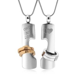 Alleen Mijn Liefdeshart Titanium Kettinghanger