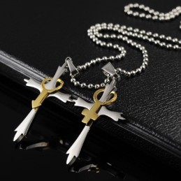 Mannelijke En Vrouwelijke Symbolen Titanium Kruis Ketting Hanger Voor Mannen En Vrouwen