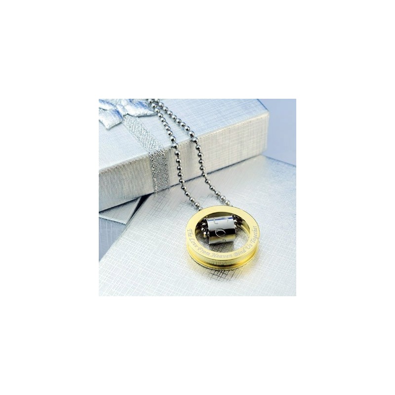 Modecadeaus Voor Je Vriend: Titanium Ketting Met Hanger Voor Heren Modecadeaus Voor Je Vriend: Titanium Ketting Met Hanger Voor Heren