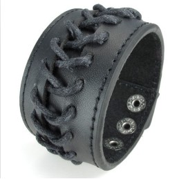 Vakkundige Vervaardiging Delicate Kleuren Betrouwbare Kwaliteit Titanium Leren Armband