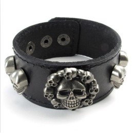 Vakkundige Vervaardiging Delicate Kleuren Betrouwbare Kwaliteit Titanium Leren Armband