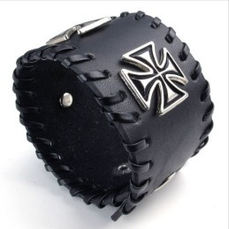 Vakkundige Vervaardiging Delicate Kleuren Betrouwbare Kwaliteit Titanium Leren Armband
