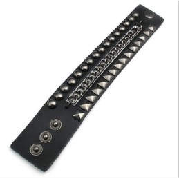 Fijn Bewerkte, Delicate Kleuren, Betrouwbare Kwaliteit Titanium Leren Armband