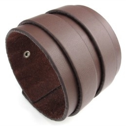 Vakkundige Vervaardiging Delicate Kleuren Betrouwbare Kwaliteit Titanium Leren Armband