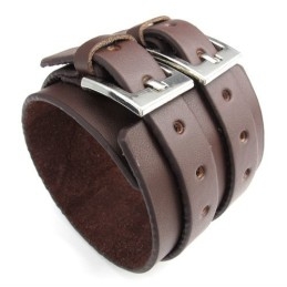 Vakkundige Vervaardiging Delicate Kleuren Betrouwbare Kwaliteit Titanium Leren Armband