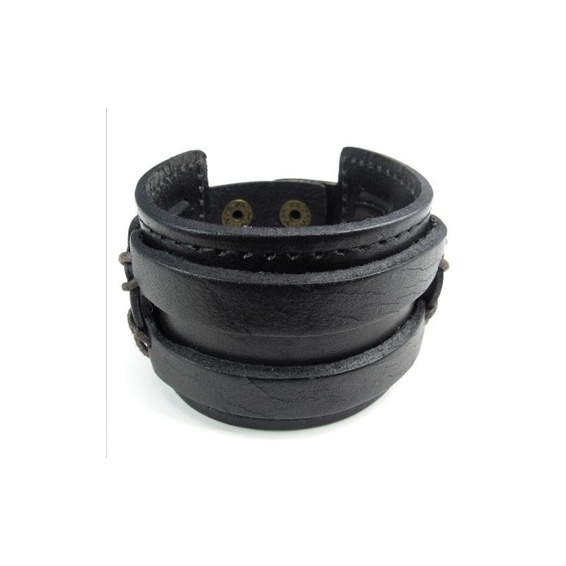Vakkundige Vervaardiging Delicate Kleuren Betrouwbare Kwaliteit Titanium Leren Armband
