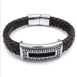 Behendig Ontwerp, Delicate Kleuren, Betrouwbare Kwaliteit Titanium Leren Armband