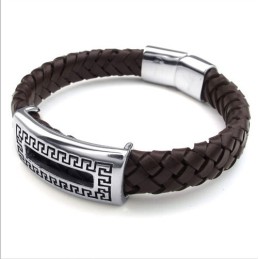 Behendig Ontwerp, Delicate Kleuren, Betrouwbare Kwaliteit Titanium Leren Armband