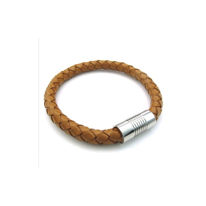 Deft Design Delicate Kleuren Uitstekende Kwaliteit Titanium Leren Bangle