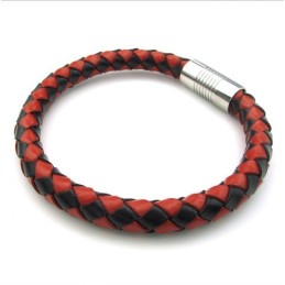 Deft Design Delicate Kleuren Uitstekende Kwaliteit Titanium Leren Bangle