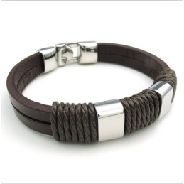 Behendig Ontwerp, Delicate Kleuren, Betrouwbare Kwaliteit Titanium Leren Armband