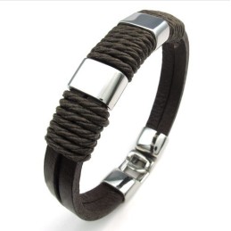 Behendig Ontwerp, Delicate Kleuren, Betrouwbare Kwaliteit Titanium Leren Armband