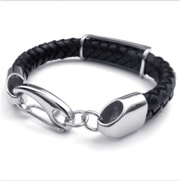 Deft Design Delicate Kleuren Superieure Kwaliteit Titanium Leren Armband