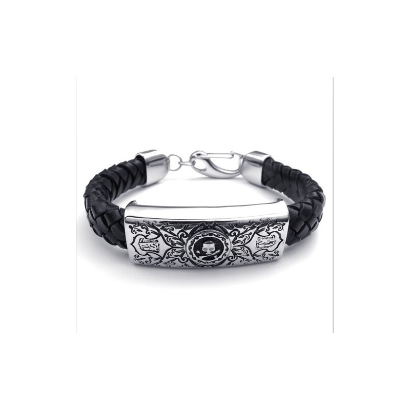 Aantrekkelijk Ontwerp, Delicate Kleuren, Uitstekende Kwaliteit Titanium Leren Armband Aantrekkelijk Ontwerp, Delicate Kleuren, Uitstekende Kwaliteit Titanium Leren Armband