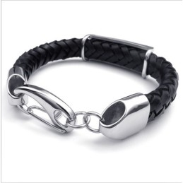 Aantrekkelijk Ontwerp, Delicate Kleuren, Uitstekende Kwaliteit, Titanium Leren Armband