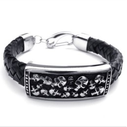 Behendig Ontwerp, Delicate Kleuren, Betrouwbare Kwaliteit Titanium Leren Armband