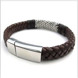 Behendig Ontwerp, Delicate Kleuren, Betrouwbare Kwaliteit Titanium Leren Armband