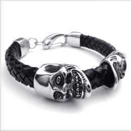 Modern Design, Delicate Kleuren, Betrouwbare Kwaliteit Titanium Leren Armband