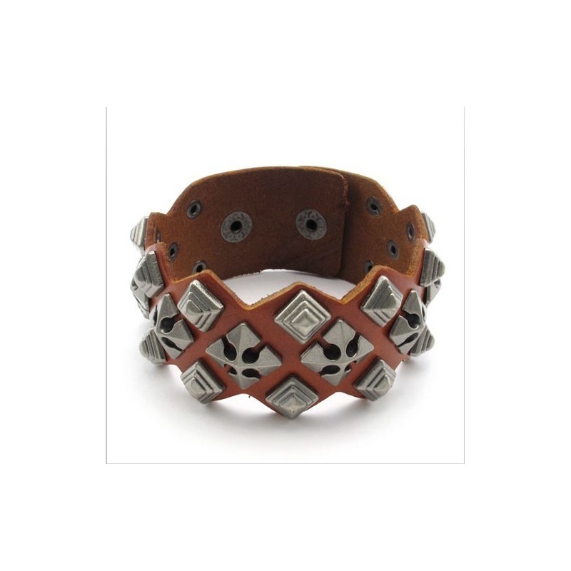 Modern Design, Delicate Kleuren, Uitstekende Kwaliteit Titanium Leren Armband