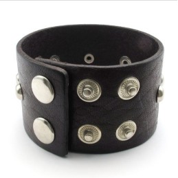 Vakkundige Vervaardiging Delicate Kleuren Betrouwbare Kwaliteit Titanium Leren Armband
