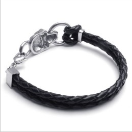 Behendig Ontwerp, Delicate Kleuren, Stabiele Kwaliteit Titanium Leren Armband