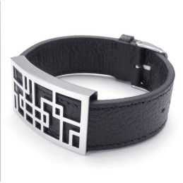 Aantrekkelijk Ontwerp, Delicate Kleuren, Betrouwbare Kwaliteit Titanium Leren Armband