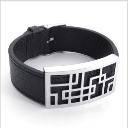 Aantrekkelijk Ontwerp, Delicate Kleuren, Betrouwbare Kwaliteit Titanium Leren Armband