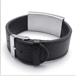 Aantrekkelijk Ontwerp, Delicate Kleuren, Betrouwbare Kwaliteit Titanium Leren Armband