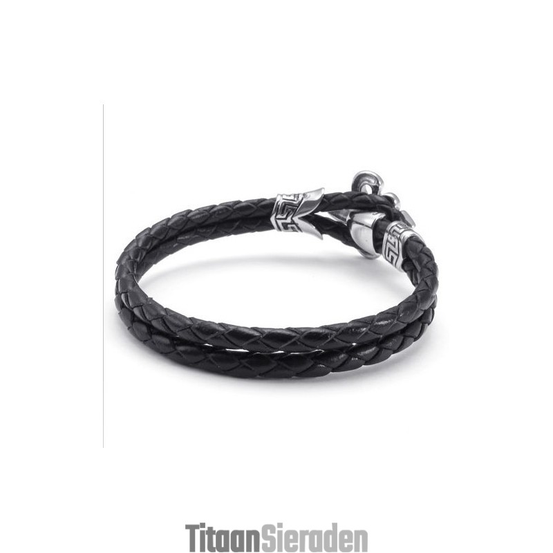 Behendig Ontwerp, Delicate Kleuren, Uitstekende Kwaliteit Titanium Leren Armband Behendig Ontwerp, Delicate Kleuren, Uitstekende Kwaliteit Titanium Leren Armband